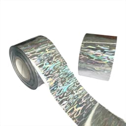 New 4CM 120M DIY Ripple Fish Tape Offwhite Back Hot Stamping Foil Fishing Lure Jig Baits Holographic Paper Laser Film Hologram