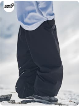 John Snow 2025 Unisex Ski Pants Waterproof Windproof Thermal Snowboard Trousers Loose Fit Winter Sports Overpants for Men Women
