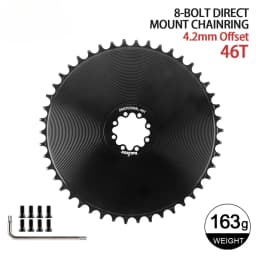 8-Bolt Chainring Compatible with SRAM AXS Force Red Direct Mount Road Bike 40T/42T/44T/46T/48T/50T/52T/54T/56T/58T Narrow Wide