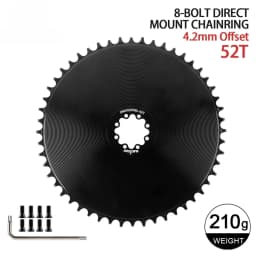8-Bolt Chainring Compatible with SRAM AXS Force Red Direct Mount Road Bike 40T/42T/44T/46T/48T/50T/52T/54T/56T/58T Narrow Wide