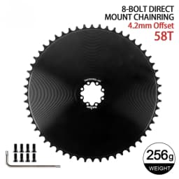 8-Bolt Chainring Compatible with SRAM AXS Force Red Direct Mount Road Bike 40T/42T/44T/46T/48T/50T/52T/54T/56T/58T Narrow Wide