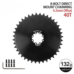 8-Bolt Chainring Compatible with SRAM AXS Force Red Direct Mount Road Bike 40T/42T/44T/46T/48T/50T/52T/54T/56T/58T Narrow Wide