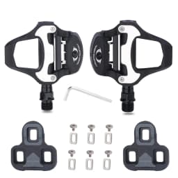 RACEWORK Road Bike Pedal Bicycle Self-locking Pedals Cycling Bearing Cleats Clipless For LOOK KEO System With Locking Plate