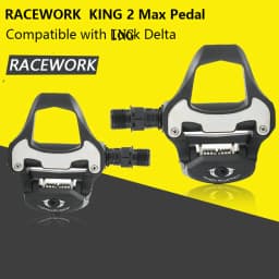 RACEWORK Road Bike Pedal Bicycle Self-locking Pedals Cycling Bearing Cleats Clipless For LOOK KEO System With Locking Plate