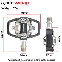 RACEWORK M8020 Pedal MTB Self-Locking Pedal For SPD System Mountain Bike Pedals With Cleat For Shimano