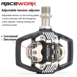 RACEWORK M8020 Pedal MTB Self-Locking Pedal For SPD System Mountain Bike Pedals With Cleat For Shimano