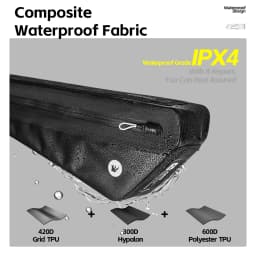 Rhinowalk Bike Frame Bag 1.7/2.6L IPX4 Waterproof Triangle Tube Bag Anti-slip Paint-safe For Mtb&Road Bike Cycling Bikepacking