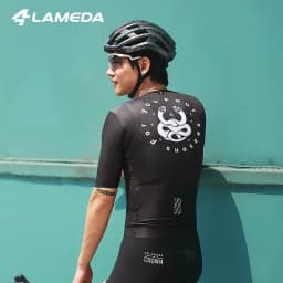 LAMEDA Pro Cycling Short Sleeve Jersey Men Breathable Quick-Dry Bike Clothing MTB Cycling Jersey Comfortable Fit for Road Bike