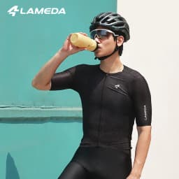 LAMEDA Pro Cycling Short Sleeve Jersey Men Breathable Quick-Dry Bike Clothing MTB Cycling Jersey Comfortable Fit for Road Bike