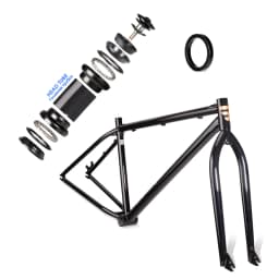 Funsea 29 Inch BMX Cruiser Frameset Wheelie Stunt Bike 1020 Steel with Free Headset Fork Spacer Bomma for Cycling Enthusiasts