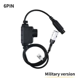 Tactical NEW RAC PTT Military Version WADSN Headset COMTA WST TAC-SKY Earphone Hunting Headphone Baofeng Kenwood 7.0mm Plug PTT