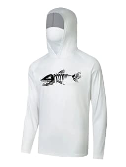 UPF 50+ Hooded Fishing Clothes Men Face Cover Hoodie Sun Protection Mask Breathable Jersey