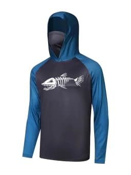 UPF 50+ Hooded Fishing Clothes Men Face Cover Hoodie Sun Protection Mask Breathable Jersey