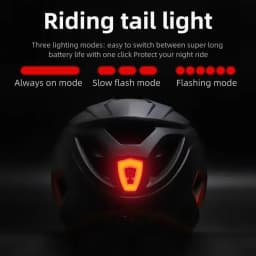 Eastinear LED Bicycle Helmet Sun Goggles Sun Visor Rechargeable LED Tail Lights Men's Outdoor Sports MTB Bicycle Equipment