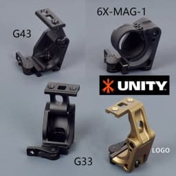 Unity Fast Mount G33 G43 G45 Scope Mounts FTC 3X 6x Magnifier With QD Lever 2.26" 2.91"Optical Height G23 G30 6X-MAG-1 MOUNT