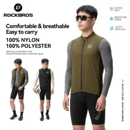 ROCKBROS Cycling Vest Breathable Windproof Bicycle Vest Sun protection Lightweight Ciclismo Mtb Bike Sleeveless Vest Men Women