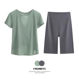 DRUR Gym Tops Women Lightweight Sweatshirt Summer Short Sleeve Quick Dry Fitness Running Tshirt Back Cross Hollow Yoga Wear New