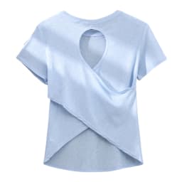 DRUR Gym Tops Women Lightweight Sweatshirt Summer Short Sleeve Quick Dry Fitness Running Tshirt Back Cross Hollow Yoga Wear New