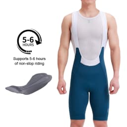 INBIKE Men's Cycling Bib Shorts High Waist Breathable with Padded for Road Bike Spring Summer Cycling Clothing Man with Pockets