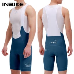 INBIKE Men's Cycling Bib Shorts High Waist Breathable with Padded for Road Bike Spring Summer Cycling Clothing Man with Pockets