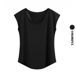 DRUR Summer Yoga Vest Women Lightweight Breathable Loose Workout Shirts Quick Dry Running Tee Fitness Sportswear Gym Clothing