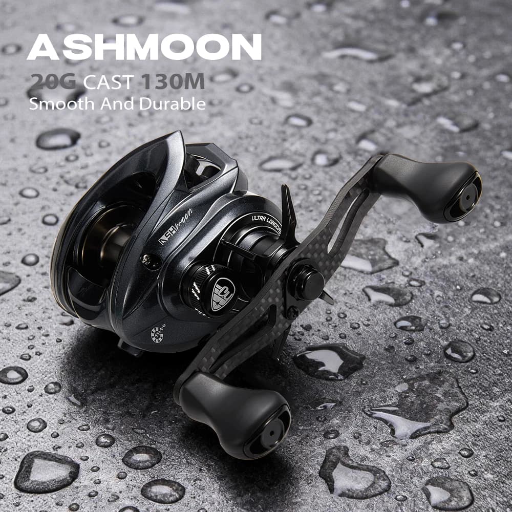 SOLOKING ASHMOON Alloy Baitcasting Reel Ultralight BFS Long Casting Reel 6.3/7.1/8.1 Gear Ratio 6KG Drag Power Fishing Reel