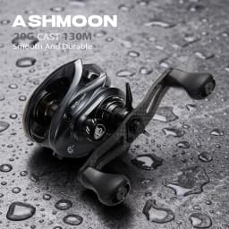 SOLOKING ASHMOON Alloy Baitcasting Reel Ultralight BFS Long Casting Reel 6.3/7.1/8.1 Gear Ratio 6KG Drag Power Fishing Reel