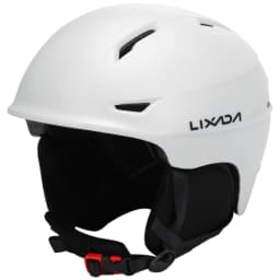 Lixada Snowboard Helmet with Detachable Earmuff Men Women Safety Skiing Helmet with Goggle Fixed Strap Skiing Helmet