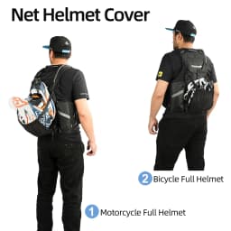 Rhinowalk Motorcycle Backpack Vest Universal Cycling Riding Outdoor Portable Traveling Sporting Pack With Helmet Net