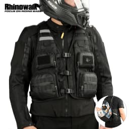 Rhinowalk Motorcycle Backpack Vest Universal Cycling Riding Outdoor Portable Traveling Sporting Pack With Helmet Net