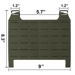 KRYDEX Tactical MOLLE Front Panel Detachable Flap Adapt G Hook Buckle For Hunting Vest Plate Carrier Chest Rig Accessories