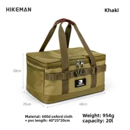 Large Outdoor Camping Storage Bag - Durable Oxford Cloth Tote with Shockproof Design for Utensils Cookware & Travel Organization