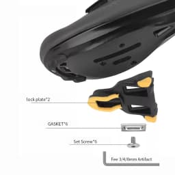 KINAN Bicycle Locking Pedals 189 Grams 94x69MM Carbon Fiber Body Titanium Alloy Axis With Tools For Road Bicycles Accessories