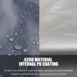 KOETSU KAYAK PROTECTIVE COVER KAYAK WATERPROOF AND DUSTPROOF SUNSHADE CANOE SURFBOARD BOAT JACKET