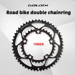 GOLDIX 50 34t chainring 110bcd 5 bolt For Sram FSA 9 10 11 speed 700C Road bike chainring 110 bcd double chainring crankset