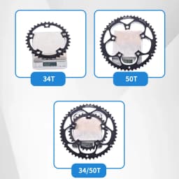 GOLDIX 50 34t chainring 110bcd 5 bolt For Sram FSA 9 10 11 speed 700C Road bike chainring 110 bcd double chainring crankset