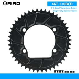 RIRO Road Bike Chainring for Shimano 105 R7000/8000/9100 110BCD bicycle chainring 46T 48T 50T 52T 54T 56T 58T Road Bicycle Crown