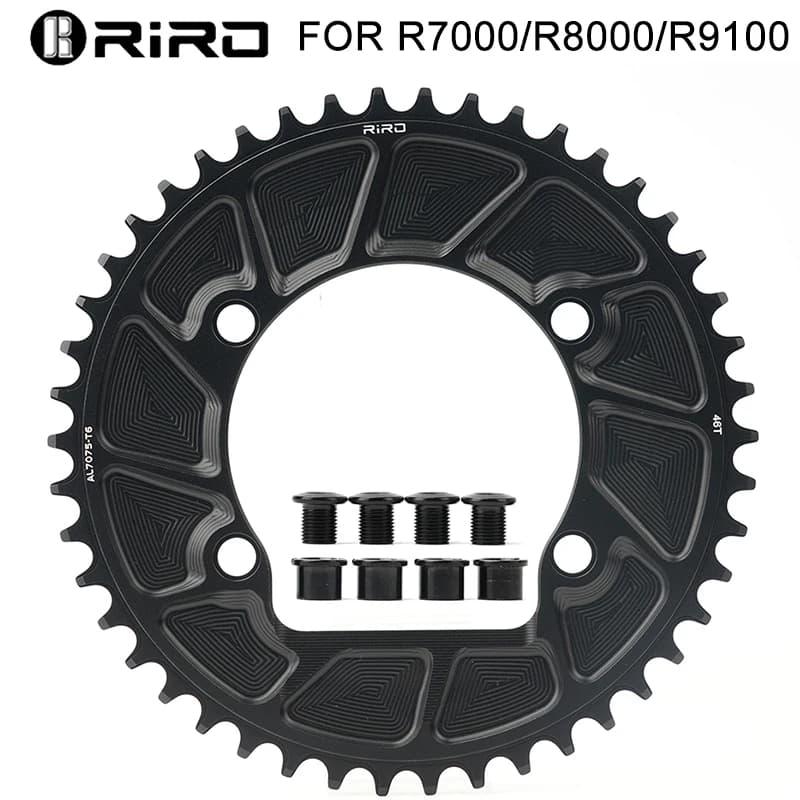 RIRO Road Bike Chainring for Shimano 105 R7000/8000/9100 110BCD bicycle chainring 46T 48T 50T 52T 54T 56T 58T Road Bicycle Crown