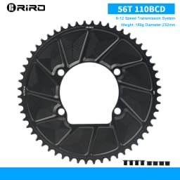 RIRO Road Bike Chainring for Shimano 105 R7000/8000/9100 110BCD bicycle chainring 46T 48T 50T 52T 54T 56T 58T Road Bicycle Crown