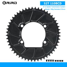 RIRO Road Bike Chainring for Shimano 105 R7000/8000/9100 110BCD bicycle chainring 46T 48T 50T 52T 54T 56T 58T Road Bicycle Crown