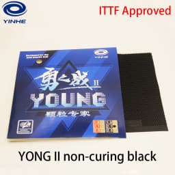 YINHE Young Fight II Long Pips Table Tennis Rubber OX Medium Pips Cured Non-cured Ping Pong Rubber Weird Anti-Loop ITTF Approved