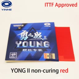 YINHE Young Fight II Long Pips Table Tennis Rubber OX Medium Pips Cured Non-cured Ping Pong Rubber Weird Anti-Loop ITTF Approved