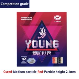 YINHE Young Fight II Long Pips Table Tennis Rubber OX Medium Pips Cured Non-cured Ping Pong Rubber Weird Anti-Loop ITTF Approved