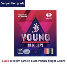 YINHE Young Fight II Long Pips Table Tennis Rubber OX Medium Pips Cured Non-cured Ping Pong Rubber Weird Anti-Loop ITTF Approved