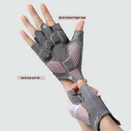 Bike Cycling Sports Gloves: Half Finger Bicycle Gloves for Men Women - Anti-Slip Exercise Workout Gloves for Gym Motorcycle