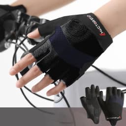 Bike Cycling Sports Gloves: Half Finger Bicycle Gloves for Men Women - Anti-Slip Exercise Workout Gloves for Gym Motorcycle
