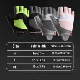 Bike Cycling Sports Gloves: Half Finger Bicycle Gloves for Men Women - Anti-Slip Exercise Workout Gloves for Gym Motorcycle