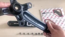 MEROCA Square taper crankset 104bcd Chainring 170mm MTB bicycle Square crank with 104 bcd Round narrow wide chainring
