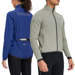 Santic Cycling Jackets UV Resistant Windbreaker Spring and Autumn Outdoor Cycling Skin Jackets Reflective Windproof TZ25C07051