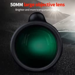 10-30x50 HD Zoom Monocular Telescope with Tripod & Phone Adapter - Powerful Long Range for Bird Watching, Hunting, Camping